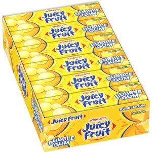 Juicy Fruit Bubble Gum 5 Piece 18ct